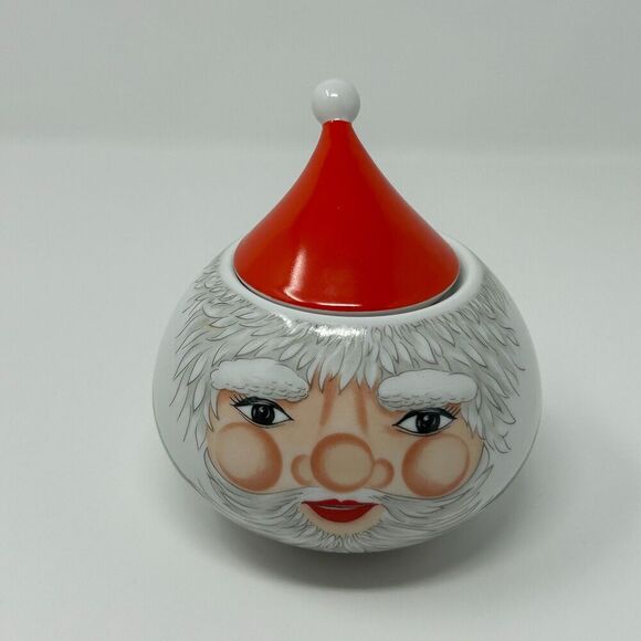 ARZBERG Porcelain Germany Piccolino SANTA CLAUS Matteo Thun Trinket Box - Picture 2 of 16